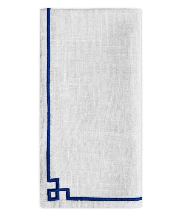 Blue Embroidery Cloth Napkin