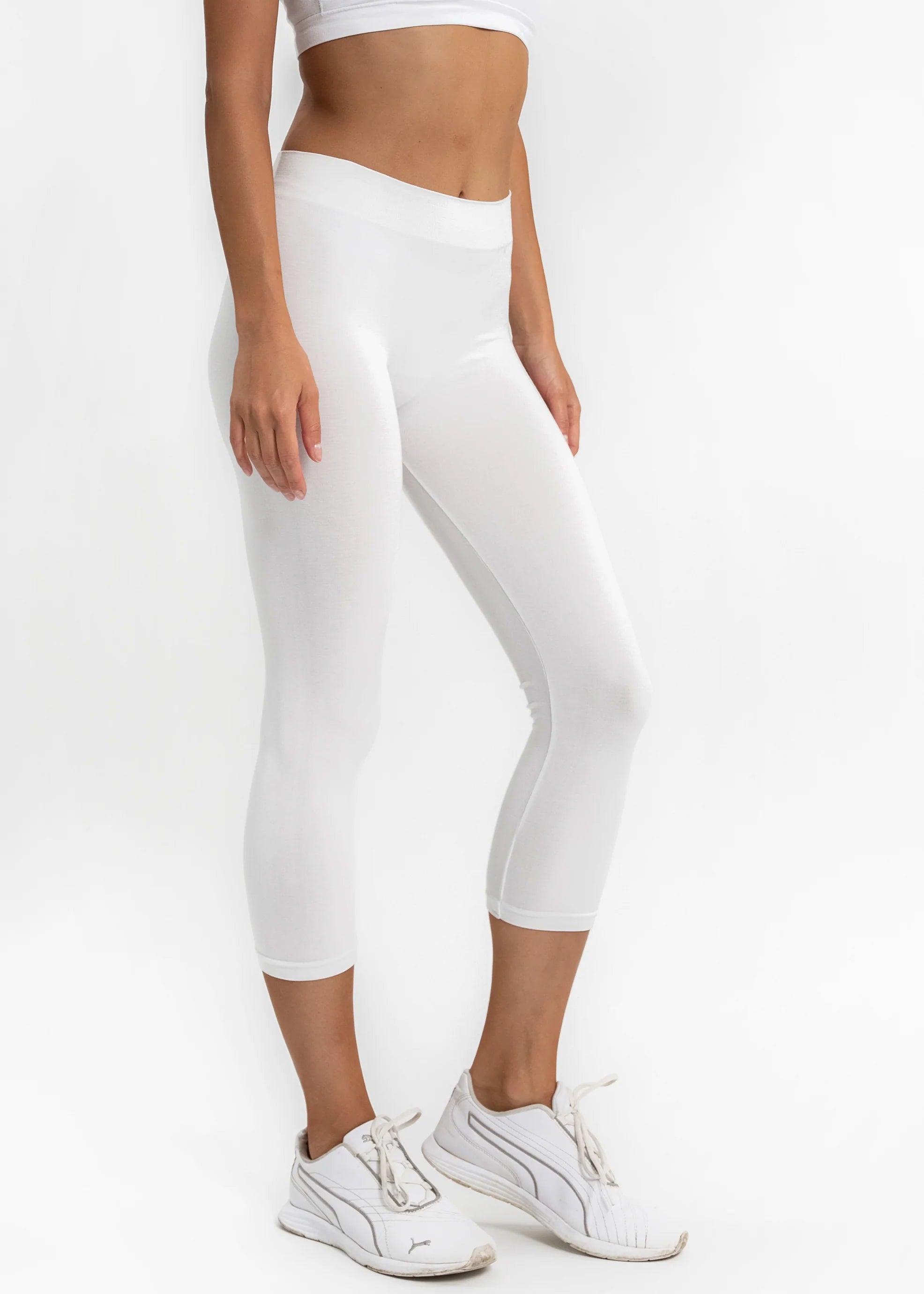 Traditional Waist Cropped Leggings