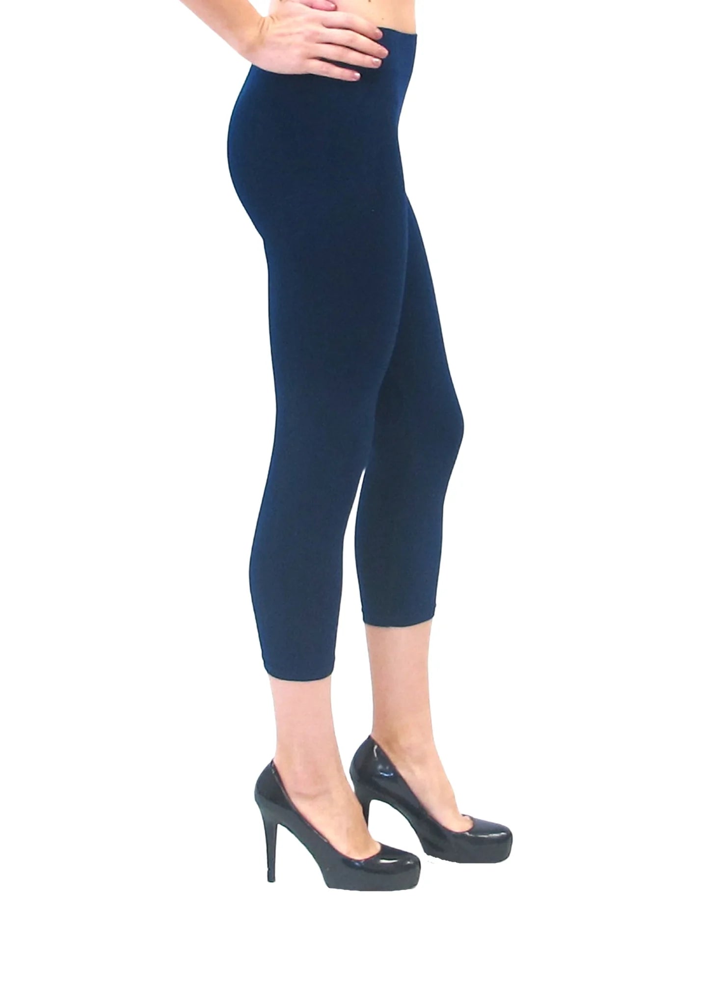 Traditional Waist Cropped Leggings